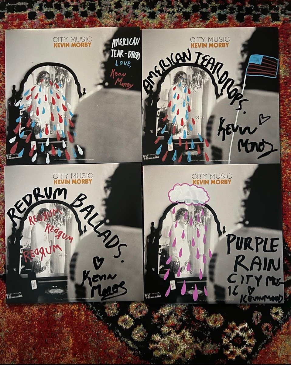 Holy Shit…American Tear Drops (or French)…Satanic Singing Saw…Red Rum Ballads…Here Lies Kurt Vonnegut Cobain... Custom covers for each album up in shop, limited to 25 per album. Each chosen at random, each one different. 🎨👩‍🎨 shop.merchcentral.com/collections/ke…