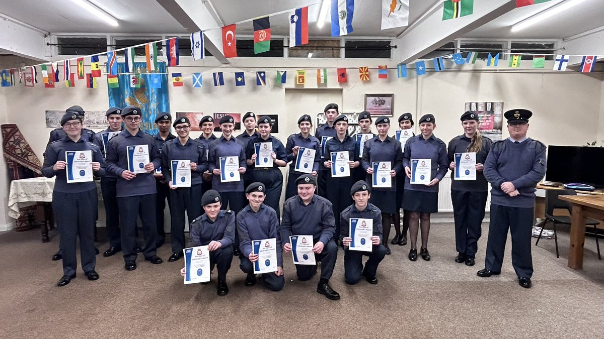 On final parade this past Thursday, Cadets from 1074 (Ellesmere Port) Sqn received their certificates marking their completion of the Blue Level Duke of Edinburgh Award Scheme offered by Royal Air Force Air Cadets to give them their first experience of the schemes requirements.