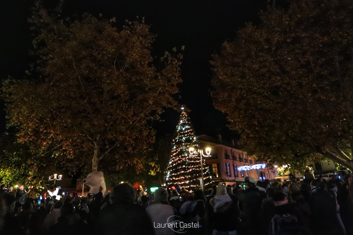 Début des festivités de Noël 🎄 illumination du sapin Ville d'Alès #villedalès #fetesdenoel #illumination #streetphotography #noel #fetes #guirlandes #Decorations