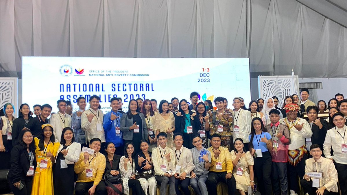 H3MovementPh's tweet photo. DAY 1: NATIONAL SECTORAL ASSEMBLIES 2023

In a historic gathering at The Manila Hotel Tent City on December 1 2023, over 1,300 basic sector leaders convened for the 7th National Sectoral Assemblies (NSA) during the 2023 Plenary Session. https://t.co/L6IAwVon1P
