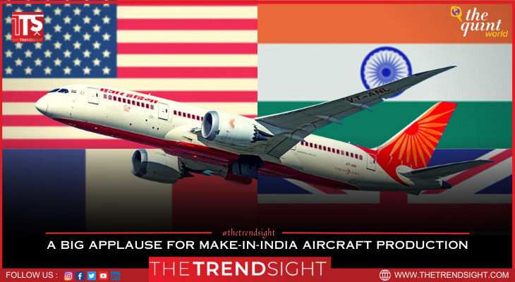 thetrendsight's tweet photo. India's endeavor to bolster its aircraft manufacturing through the "Make-in-India" initiative has received a substantial shot in the arm. This surge signifies a pivotal leap forward, propelling the nation's aviation industry into a new era.

https://t.co/9yp5vfj3Nr

aircraft #tts https://t.co/gePBWpgc2u