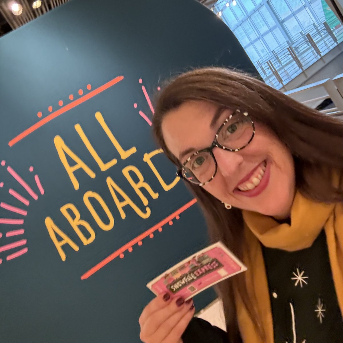 All aboard the Snowfall Express! What a fun morning volunteering at <a href="/IndianaMuseum/">Indiana State Museum and Historic Sites</a>’s Celebration Crossing.