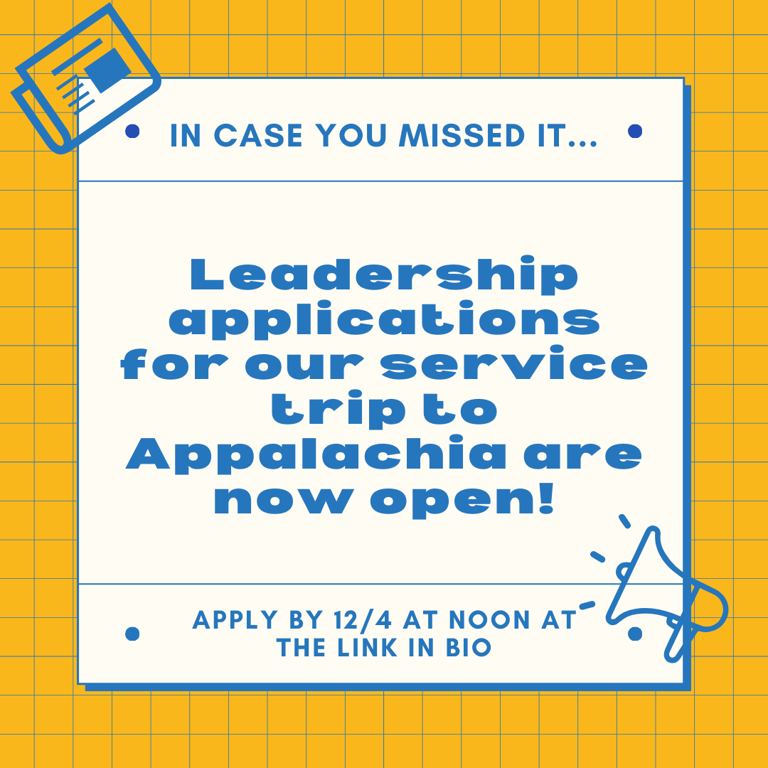 Want to immerse yourself in service and leadership? Apply for a leadership position for Temple Honors Appalachia by Monday at noon!