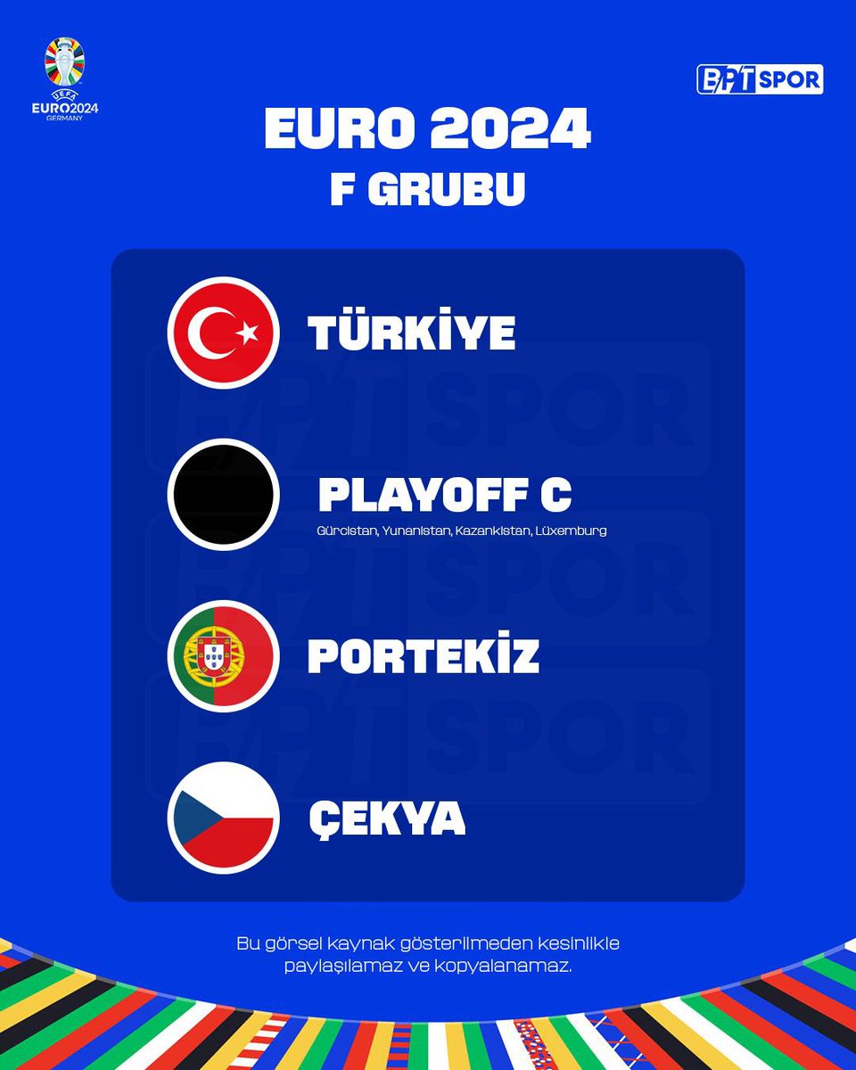 ayhansuel's tweet photo. 2024 Avrupa Futbol Şampiyonası’nda rakiplerimiz belli oldu. 

 💪⚽️

Başarılar, #BizimÇocuklar.🇹🇷

#EURO2024 https://t.co/iX4umKJvaq