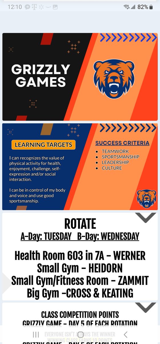 NPMS PE/Health tweet media
