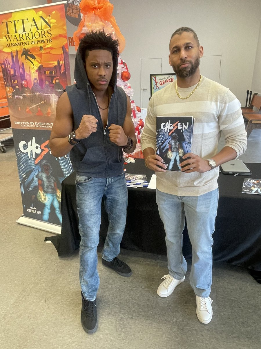 Shout out to my guy Aubrey Pompey <a href="/PompeyYepYep/">PompeyProductions™</a> who came down to 2nd and Charles <a href="/2ndandcharles/">2nd & Charles</a> to show his support!

You still have time! We’ll be here til 3! #TitanWarriors #Chosen
