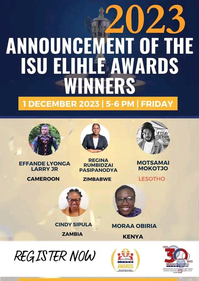 APPRECIATION | We would like to send a big shout and heartwarming congratulations to freelance journalist and Newsday newspaper columnist, <a href="/MMokotjo50/">Motsamai Mokotjo</a> who is one of the finalists for the Isu Elihle 2023. @MediaMattersZA