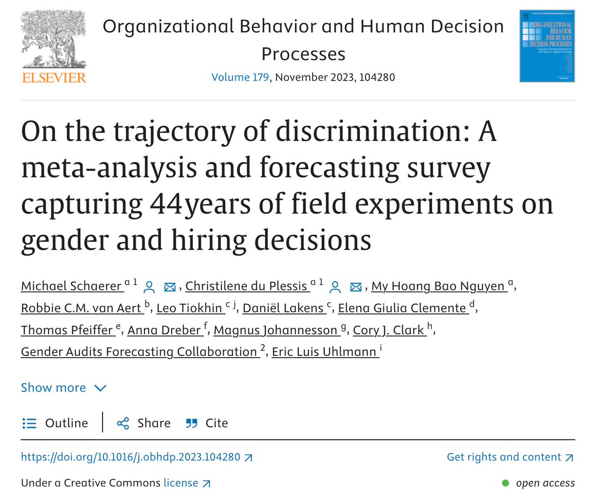 Richard V. Reeves (@richardvreeves) on Twitter photo 1/7 I finally dug in properly to this fascinating, high-quality paper on gender discrimination in job hiring from <a href="/michaelschaerer/">Michael Schaerer</a> <a href="/ImHardcory/">Cory Clark</a> et al. doi.org/10.1016/j.obhd… 1/7 I finally dug in properly to this fascinating, high-quality paper on gender discrimination in job hiring from <a href="/michaelschaerer/">Michael Schaerer</a> <a href="/ImHardcory/">Cory Clark</a> et al. doi.org/10.1016/j.obhd…