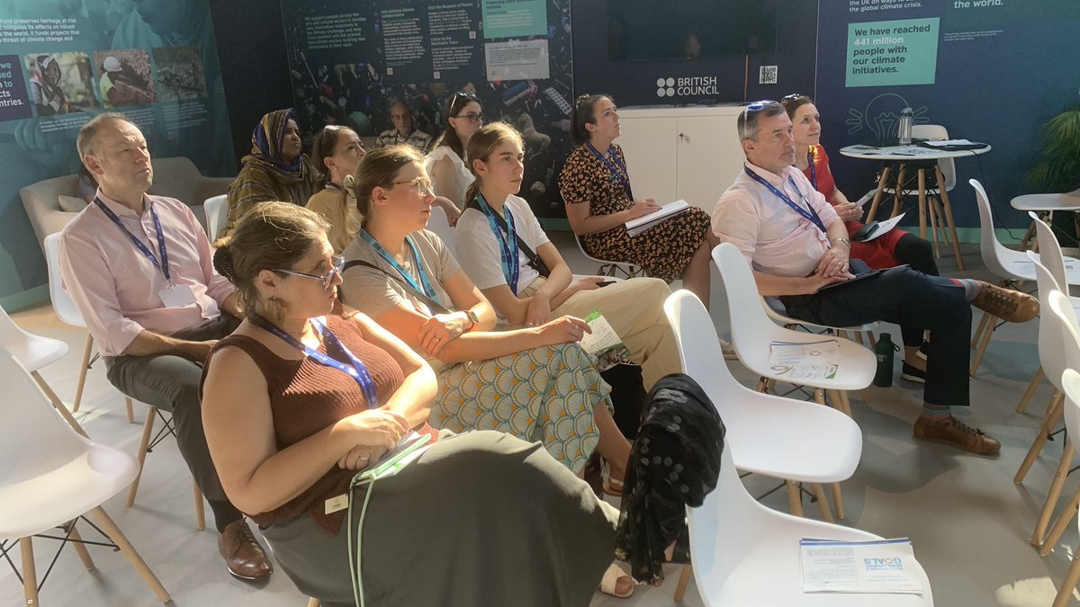 Theresa Nicholson 🇺🇦 (@thezzanicholson) on Twitter photo A wonderful day presenting with Liz Price at <a href="/BritishCouncil/">British Council</a> pavilion #COP28. Huge interest in the #CoDesignS ESD Framework from <a href="/ALDESD_CIC/">ALDESD - Association for Learning Design & ESD</a> and <a href="/mtorotro/">Dr Maria Toro-Troconis (SFHEA)</a>. Really good conversations about transformative pedagogies and co-creation of curricula 😊 <a href="/ManMetUni/">Manchester Metropolitan Uni</a> <a href="/MMU_NATSCI/">MMU's Department of Natural Sciences</a> A wonderful day presenting with Liz Price at <a href="/BritishCouncil/">British Council</a> pavilion #COP28. Huge interest in the #CoDesignS ESD Framework from <a href="/ALDESD_CIC/">ALDESD - Association for Learning Design & ESD</a> and <a href="/mtorotro/">Dr Maria Toro-Troconis (SFHEA)</a>. Really good conversations about transformative pedagogies and co-creation of curricula 😊 <a href="/ManMetUni/">Manchester Metropolitan Uni</a> <a href="/MMU_NATSCI/">MMU's Department of Natural Sciences</a>