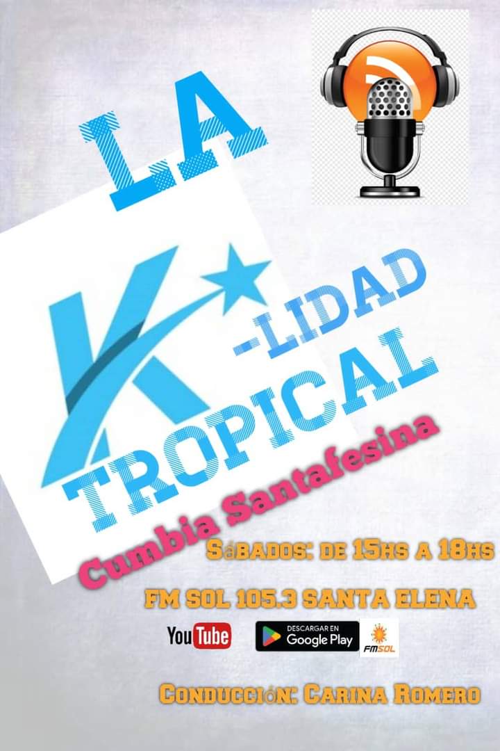FmSolSantaElena's tweet photo. Bienvenida a Fm Sol Carina Romero #LaKlidadTropical por Fm Sol 105.3 mhz
Sábados de 15:00 a 18:00 hs  
https://t.co/o3foz7qdfv https://t.co/nYeXR9VdTw