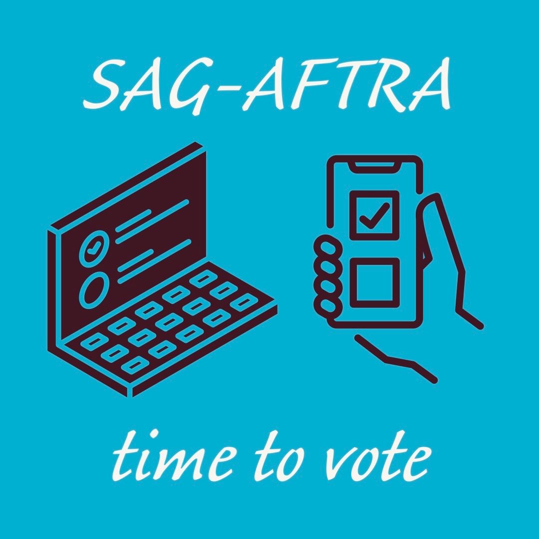 SAG-AFTRA members: time to vote for the TV/Film Tentative Agreement. 

Vote now at: vote.ivsballot.com/tvtheatrical20… 

You can get your PIN on the voting site. 

#SAGAFTRAmembers #ActorsStrike #SAGAFTRAStrike #SAGAFTRAstrong #UnionStrong #SAGAFTRAmember #u1 #vote #TentativeAgreement