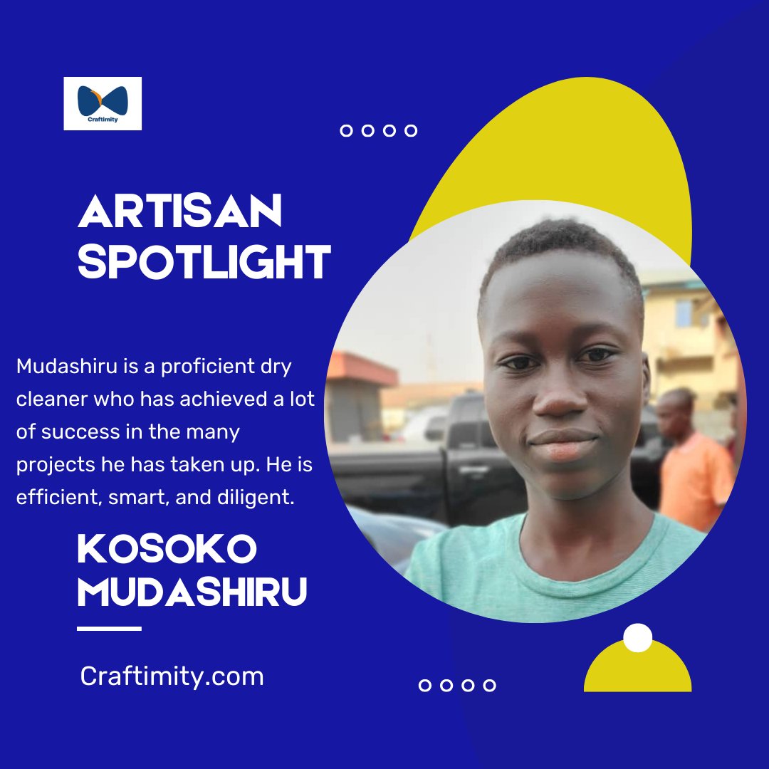 craftimity_'s tweet photo. To enjoy Mudashiru's service, call us on 08136186847 or send a DM.

#CraftimitySpotlight #ArtisanShowcase #LocalBusinessHighlight #CraftedCleaners #CommunitySpotlight #SupportLocalArtisans #ArtisanServices #CraftedByCraftimity #SmallBusinessFeature #CraftingExcellence https://t.co/XDkUj2Wf8R