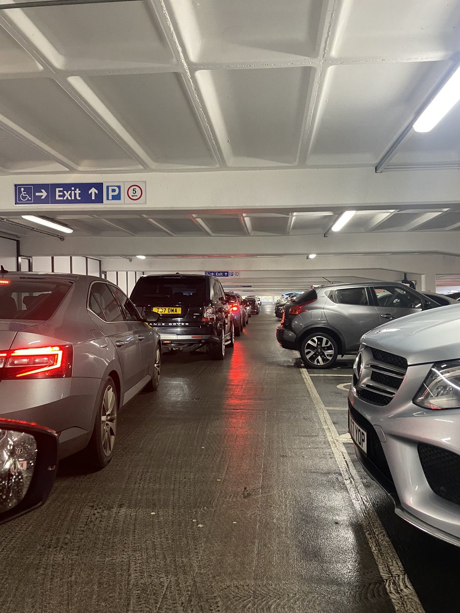 30 minutes to get out of the car park from level 2!!!!!! It shouldn’t take that long to get out a car park. Doesn’t happen anywhere else. @_VictoriaCentre Why have you not learnt from last year?! How is this so badly managed?? #Nottingham #Notts #victoriacentre #gridlocked