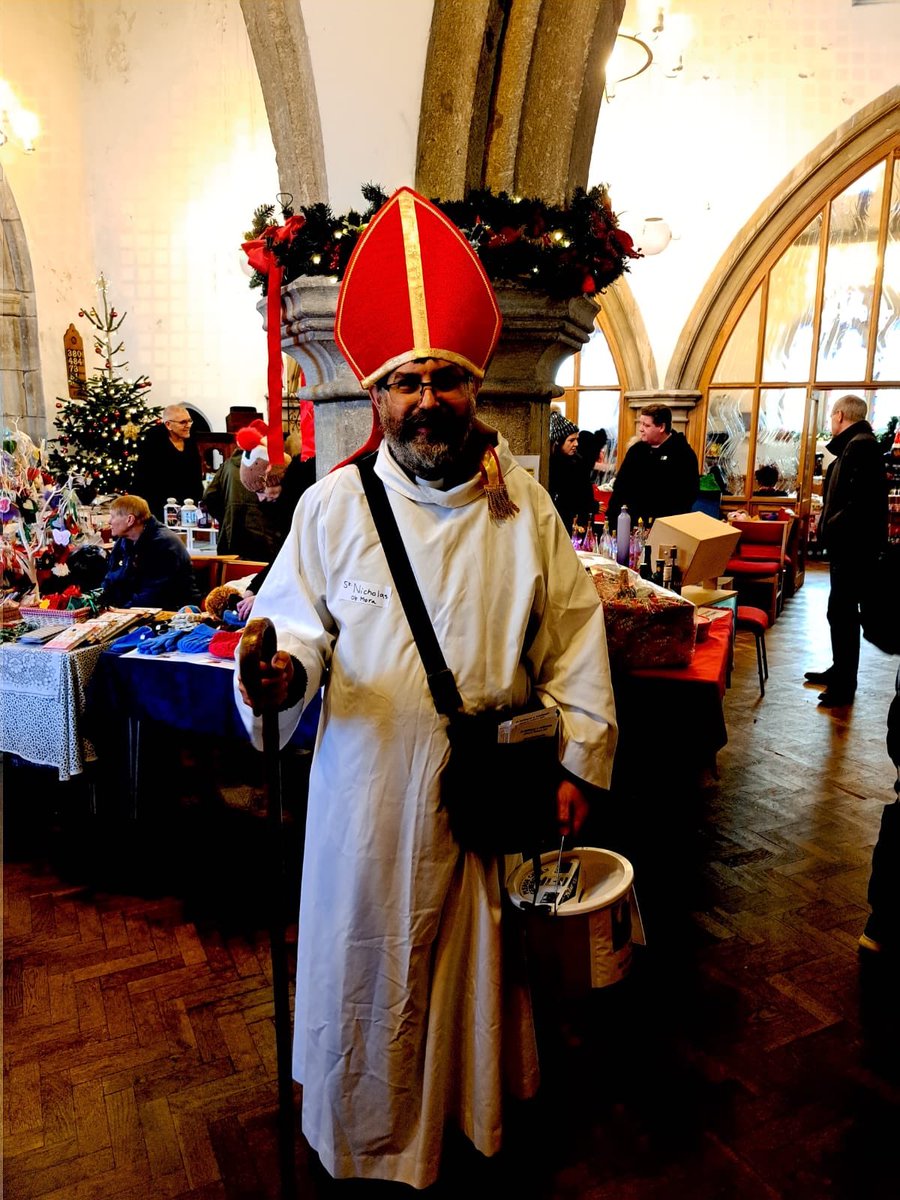 St Nicholas popped in at our Christmas Fair today! Lovely to see so many from the local community come out to support our Tower Appeal #SouthOckendon @chelmsdio