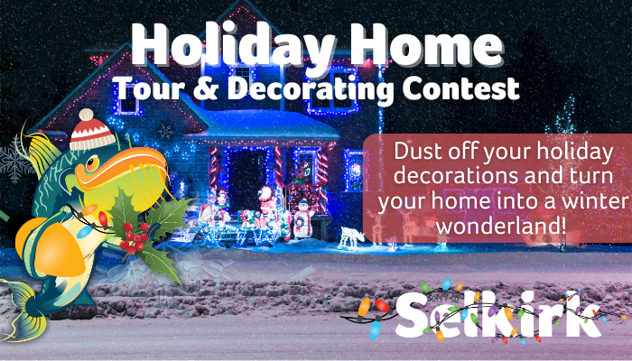 cityofselkirk's tweet photo. Show off your festive spirit and turn your home into a winter wonderland this holiday season!

Enter our annual Holiday Home Decorating Contest for your chance to WIN one of five $50 Selkirk Biz Buck$ gift cards.

Random draw held in January. Details: https://t.co/D3fKT6o6Ot https://t.co/J81OCcMXKQ