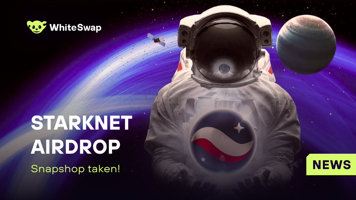 WhiteSwapFi's tweet photo. π @StarknetFndn #L2protocol team has confirmed the snapshot.
βWe will share the finalized official criteria and details around the provision allocations when they are readyβ.
Well, let's wait. Good luck to everyone who managed to jump into the #airdrop.
#blockchainnews https://t.co/IZGiymbaWm