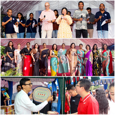 SLdiplomats's tweet photo. The International Bazaar &amp; Cultural Extravaganza-2023, a collaboration between #SLFSA and Good Market, in support of the  children's neurosurgical project at the Lady Ridgeway Hospital, concluded today, with a vibrant display of diverse cultural experiences. https://t.co/Yhv6meVM7D