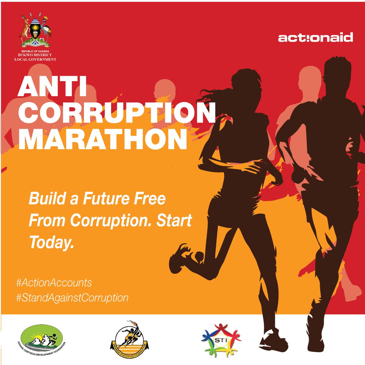 actionaiduganda's tweet photo. Creating a future free from #corruption begins with commitment to integrity&amp; ethical behavior. Join this year's #AntiCorruptionMarathon as we advocate for transparency, hold leaders accountable&amp; foster collective efforts to shape a corruption-free future we aspire to build. https://t.co/YnnWlbOQzP