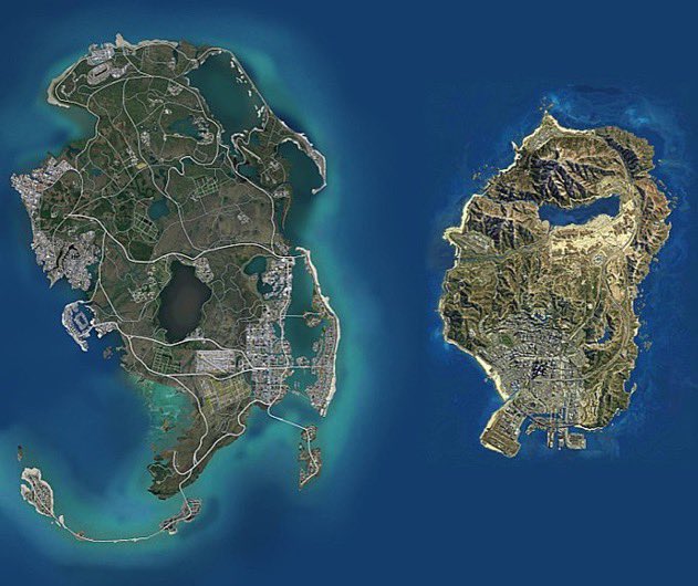 CraigyBoi on X: GTA 6 Map Leak Twice the size of Los Santos #GTA6 #GTA6MAP  #GTA6MAPLEAK #GTA6LEAKS #GTAVI  / X