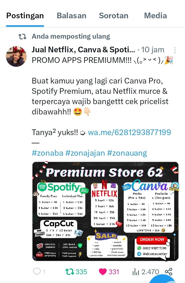 MarshaAprilia16's tweet photo. @JualApkPremiium done kak , bismillah semoga rejeki aku, terimakasih kak sudah Adain giveaway ini, sehat selalu dan panjang umur orang baik.aku kasih donat untuk kamu🍩🍩🍩🍩🍩🍩🍩🍩🍩 bismilah https://t.co/qfNFuoMFIn