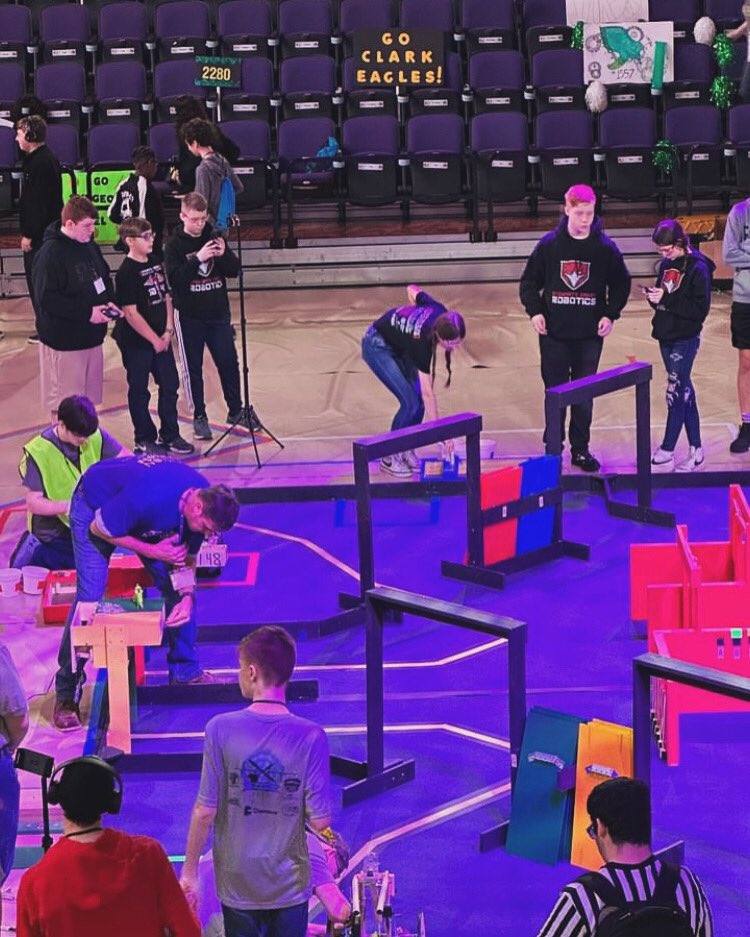 sc_robotics's tweet image. The calm before the storm! โก๏ธโ Our team is on the field getting ready for competition today; we are so excited to see everyoneโs robots! LETS GO TEAM!! ๐๐ฌ๐ฅ
@bestrobotics @mcbestrobotics #bestrobotics #steam #stem #robots #robotics #coding #engineering