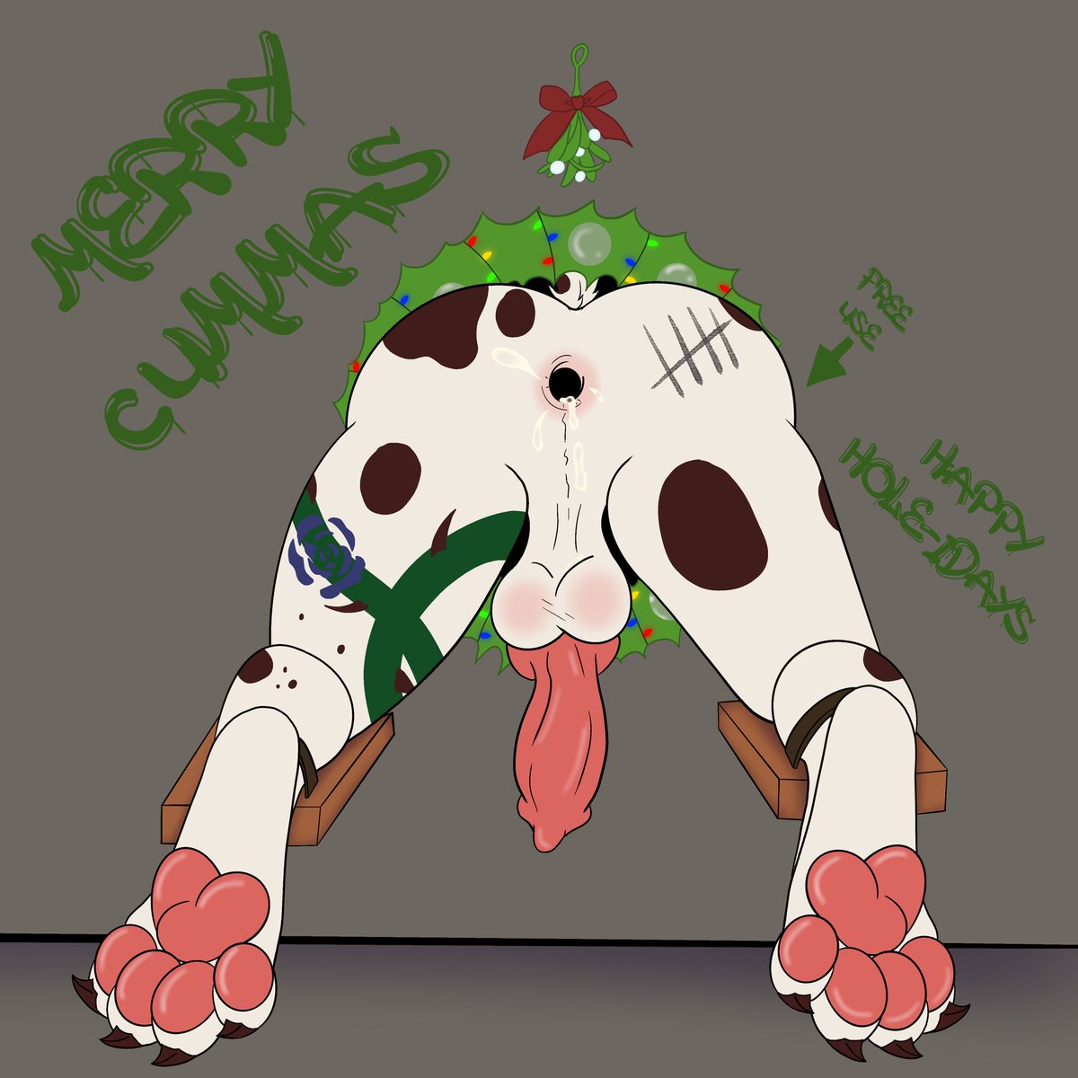 Looks like <a href="/CoffeeBoiAD/">KnottyMutt👅🪢</a> boy Lake got stuck and got his hole stuffed! 

Get your hole stuffed with this YCH! #nsfw #furry #gayfurry #gloryhole #digitalart