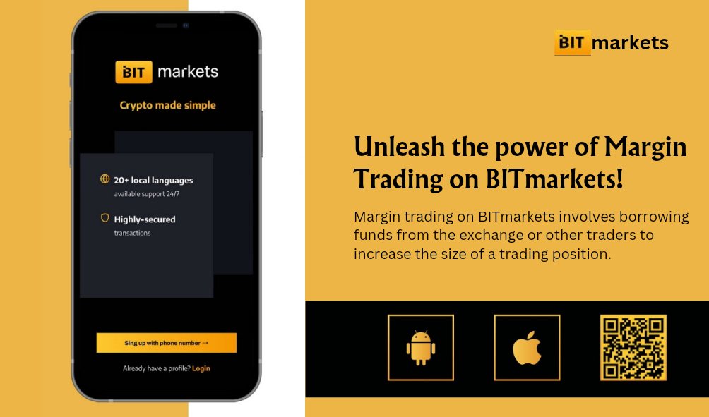 Turbocharge your investments with the power of #MarginTrading on @bitmarkets_com! 🚀 

👉To Open your Account: bitmarkets.com/registration?r…

Ready to take your trades to new heights? #BITmarkets invites you to amplify your profit potential through margin trading! 
#BTC #MATIC #BTMT