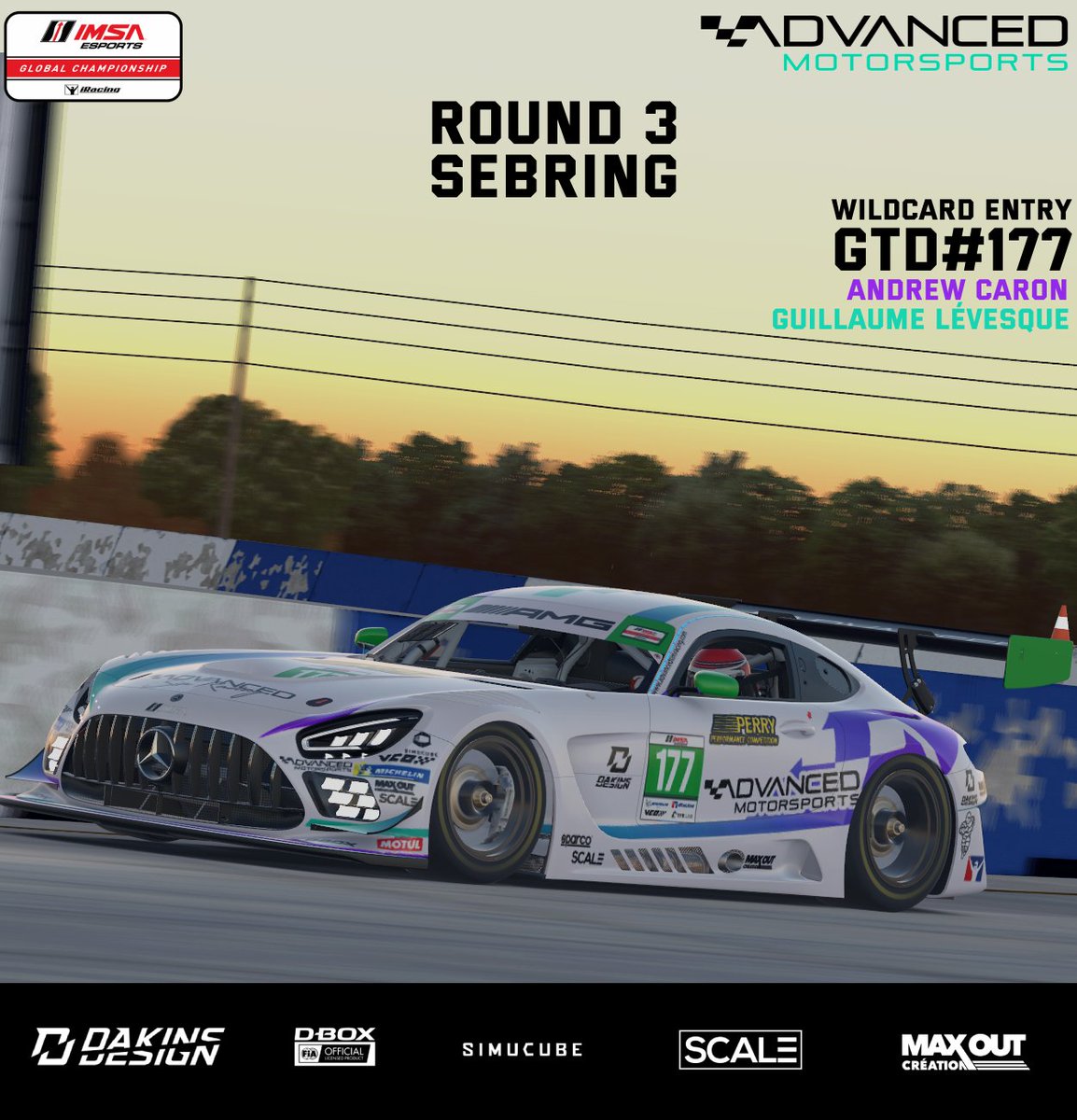LysEsports's tweet photo. We are really proud to announce that we will be racing in the Round 3 of the IMSA Esports Global Championship as a wildcard entry in the GTD field! Don't miss the action this Sunday! 

📺: https://t.co/NzcSHlcvFy 
⏰: 13:45 EST
📷: Charles-Étienne Boucher https://t.co/csAdmLew1A