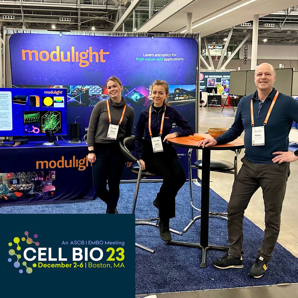 modulight's tweet photo. We’re ready to rock 🤘#CellBio2023 in Boston 🌐 Visit Modulight at Booth #361 and discuss how our lasers enhance microscopy with compatibility for both commercial and new dyes. Let's connect and illuminate possibilities together! 💡 #Microscopy #KillCancer #LaserFamily #ML6600 https://t.co/3HpCBLnAtH