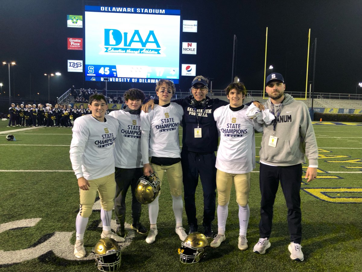 P_Clarke_III's tweet image. Delaware 3A State champs!! @SalesianumFB
