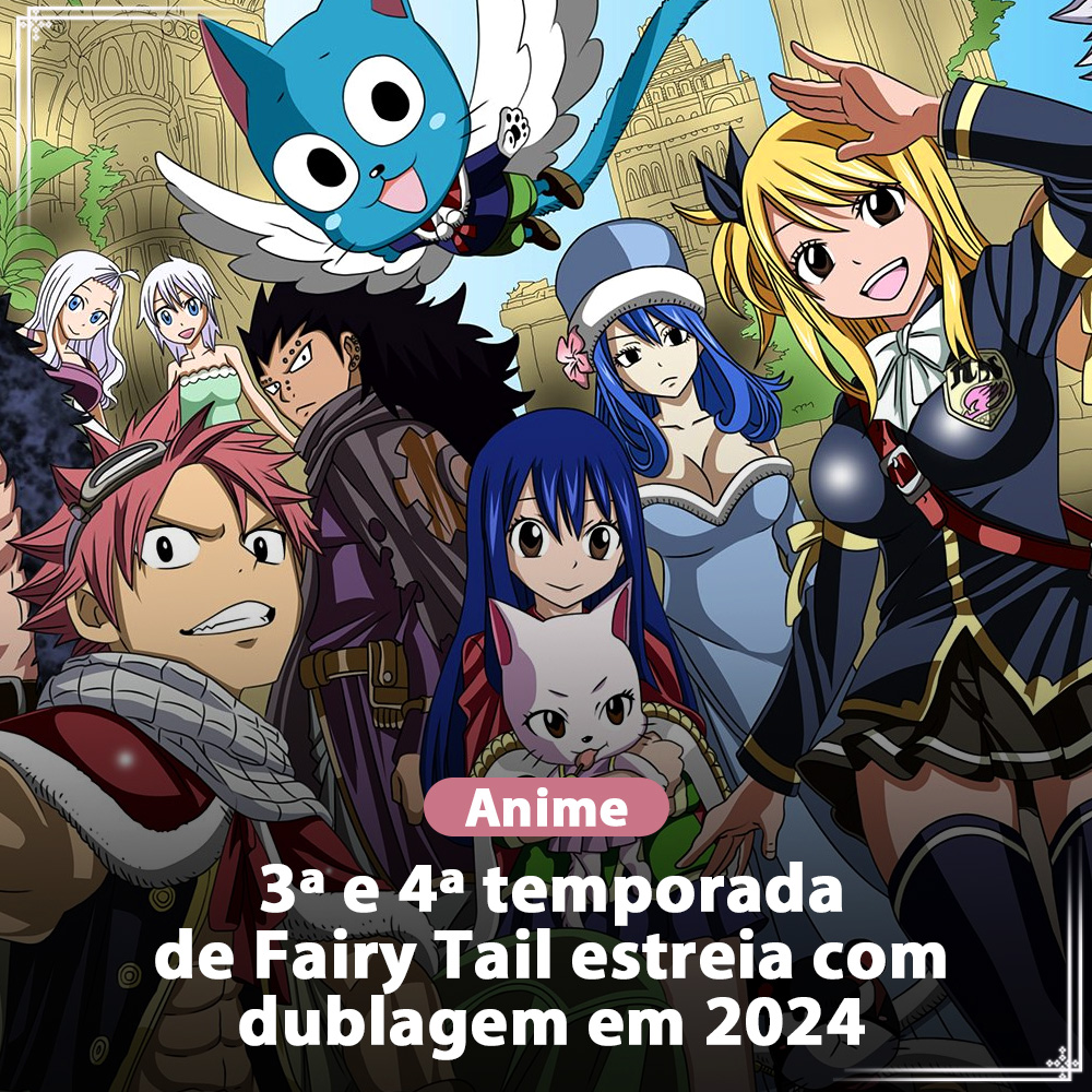 Última temporada do anime de Fairy Tail ganha data de estreia