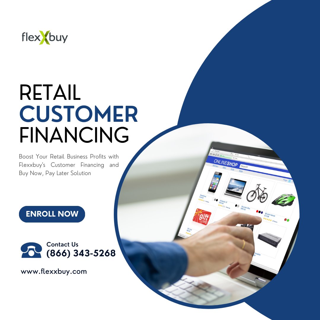 Flexxbuy_info's tweet image. Make the Shopping Experience Smoother and More Affordable for Your Customers With the Help of Flexxbuy Retail Financing 🛍️

---
FlexxBuy | Let us help grow your business
📞 (866) 343-5268
✉️ info@flexxbuy.com
🌐 flexxbuy.com

#FlexxBuy #BuyNowPayLater #RetailFinancing