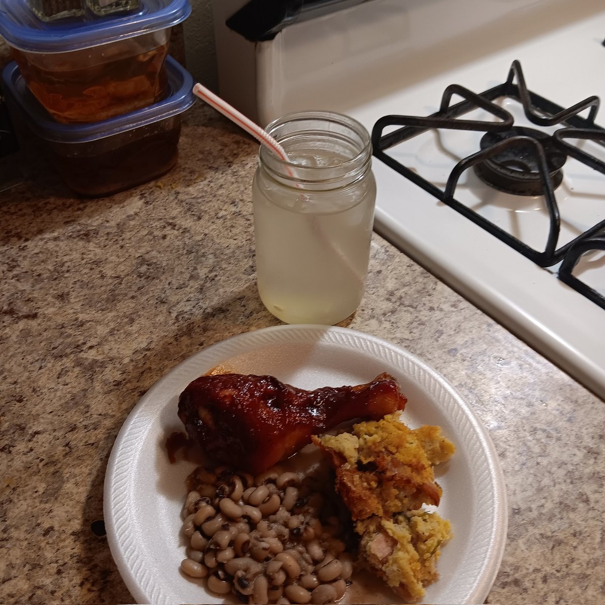 MisslovingGod's tweet photo. #food #BBQ #dressing #blackeyedpeas https://t.co/Tj6PF5djp8