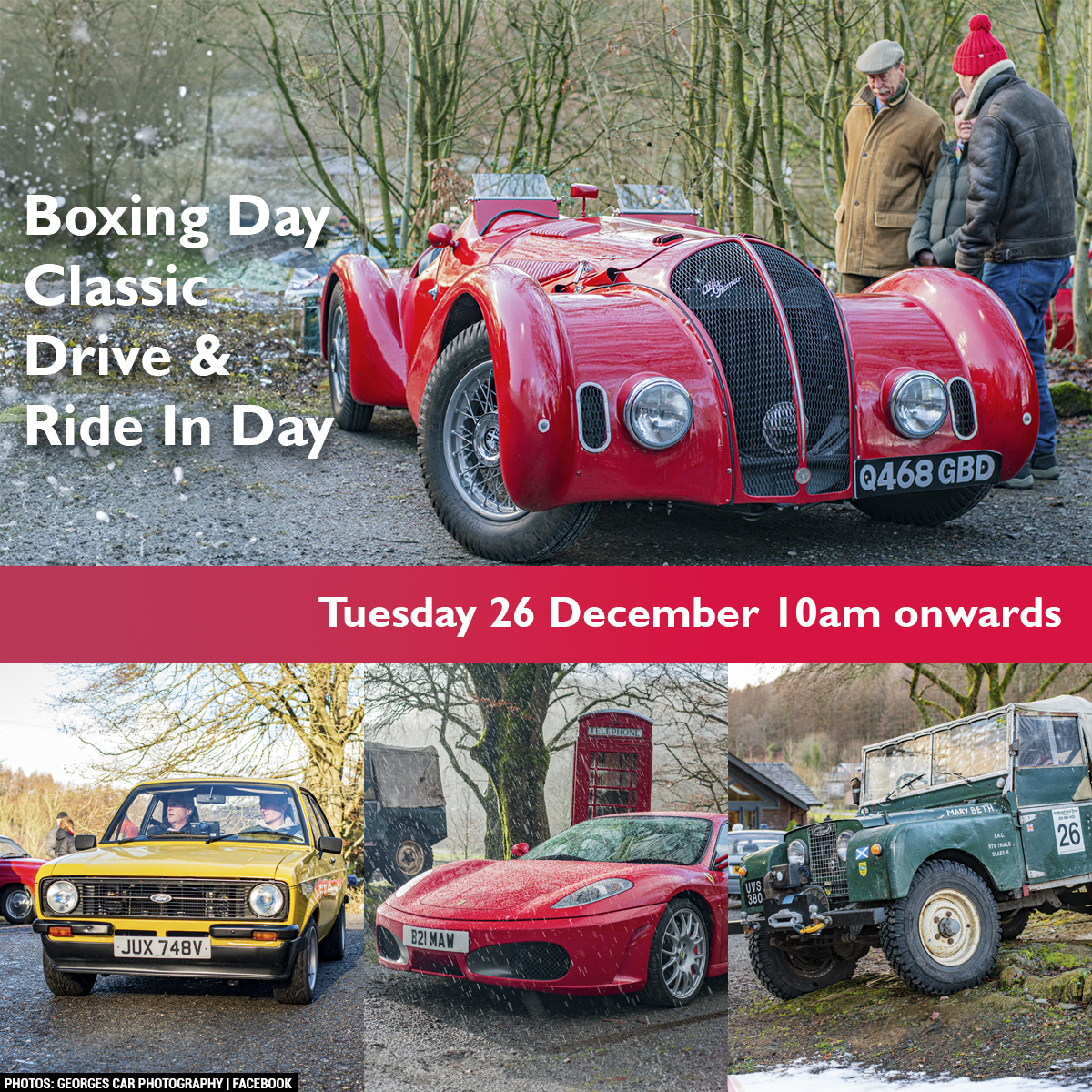 Let it go, let it show, (let it snow?)

Who's joining us this Boxing Day for our festive car meet?

❄️ Full details announced > ow.ly/GX0F50QcYs5

#cumbria #christmasevents  #lakedistrictevents