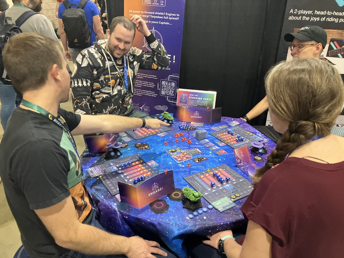 Day 2 of PAXU has been gone beyond! Peoples’ responses to Engage! have made my heart feel very full. It’s a really special feeling to see people really connect with your work. I was brimming over today as multiple people told us this was their game of the con! Happy tears 🥹