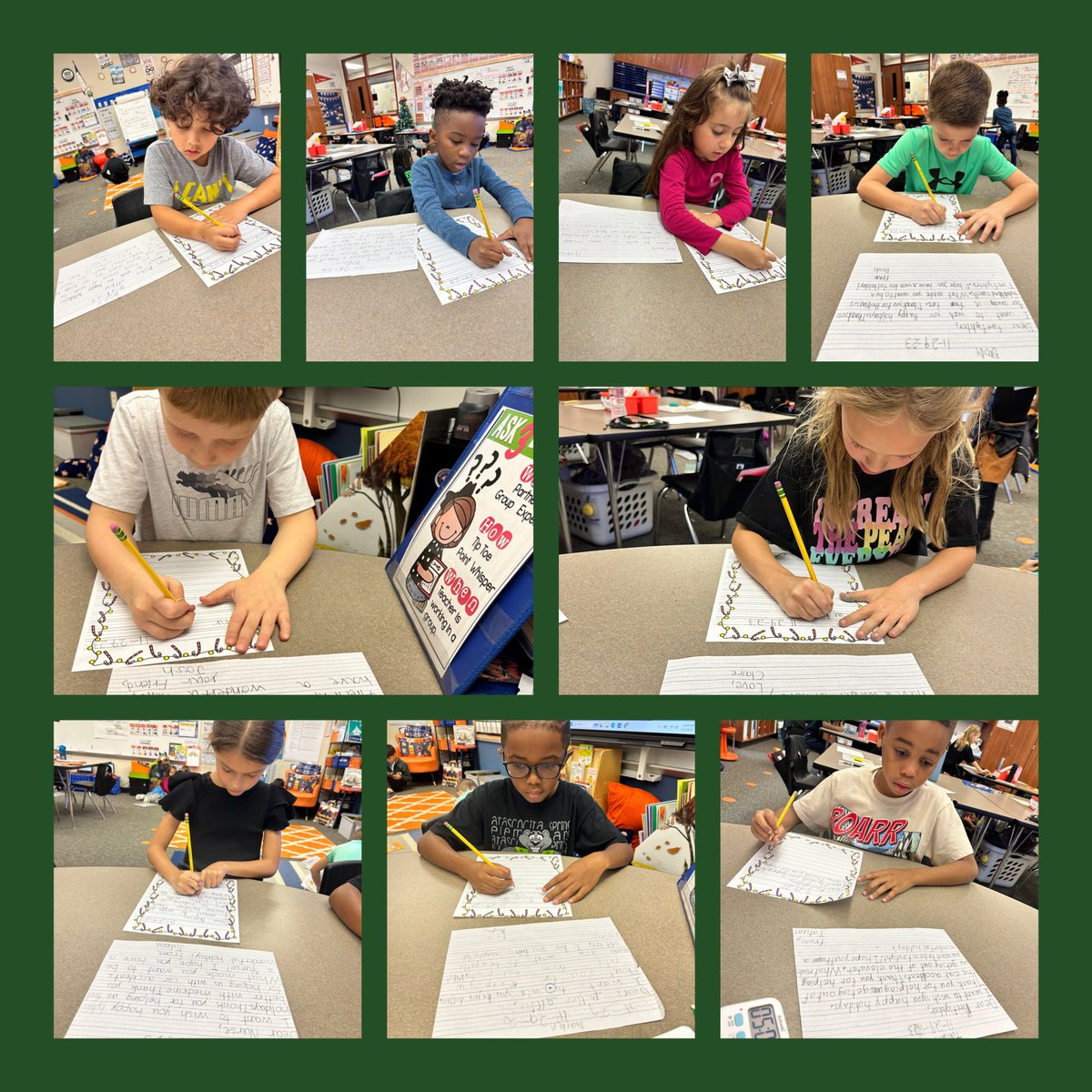 Spreading some holiday cheer in our letters to first responders. <a href="/HumbleISD_ASE/">Atascocita Springs</a>