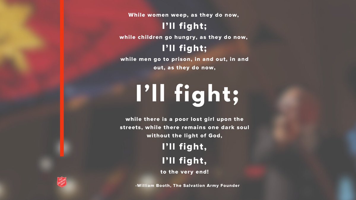 Today is I'll Fight Day, a Salvation Army Youth Evangelism Day, a day to share the Gospel outside of your corps through community service and acts of kindness.

#IllFight #IllFightDay #IFD23