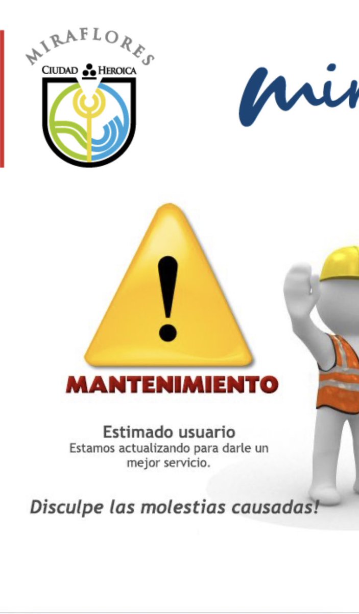 GiuliannaRC's tweet photo. ¿Qué está pasando en @MuniMiraflores? Centro de Atención a Usuarios de Larco NO atiende, la plataforma virtual está  “en mantenimiento”. El distrito está de cabeza y el alcalde Canales de viajecito en Japón. @canalN_ @elcomercio_peru @Epicentro_TV @RPPNoticias @exitosape https://t.co/xYFg8JSHd6