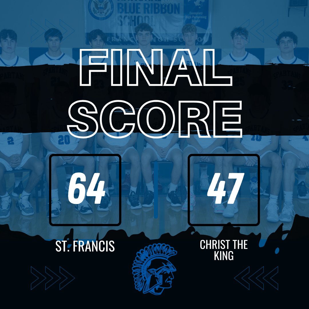 SFSpartanHoops's tweet image. Spartans pick up a road win at Christ The King 64-47! #OneStandard

McEwen: 21pts
Cook: 12pts 
N. Quaranta: 11pts

📰: @michaelsobrien @joehoopsreport @dhpreps @KaneCountyPreps @HardwoodPrepsIL @ILHoopProspects @scottybscout @hsbballjg