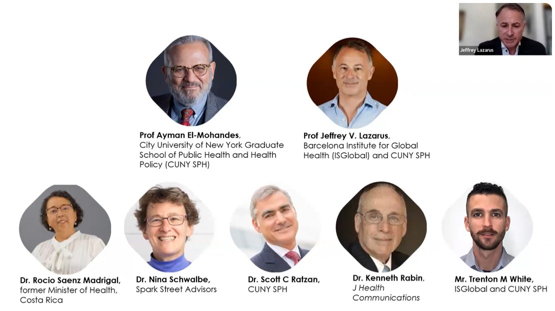 🌍💉What are the lingering impacts of COVID-19 #VaccineHesitancy in 2023?

Explore insights from global experts in the #SeveroOchoa workshop & #CUGH2023 session. Uncover strategies for improving vaccine acceptance worldwide.

🎬 youtube.com/watch?v=uWrtBC…

#COVIDconsensus @JVLazarus