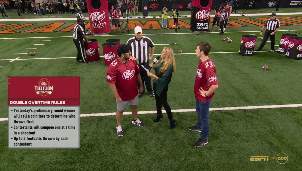 L0calCommenter's tweet image. Absolute dog fight between miresh and Ryan in the Dr Pepper challenge. Double OT thriller.