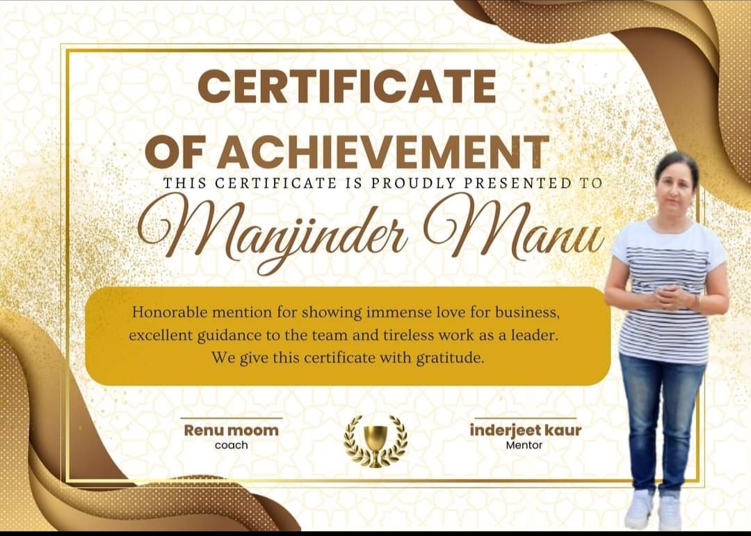manjindermanu2's tweet image. If you believe you can achieve 

       Grateful for the amazing appreciation from Coach Renu Bala! 🙏 Her guidance and support mean lot to me. Thank you, Coach, for  your time ,support and help   to be my best self. 🌟 
 #manjindermanu #DigitalBusiness #gratitude