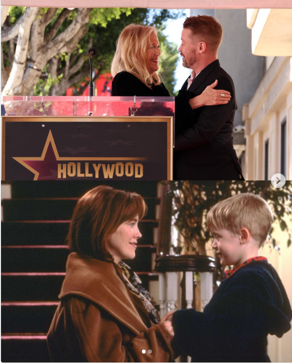 WatchinUK_'s tweet photo. A sweet reunion with his “Home Alone” mom Catherine O’Hara as he was honored with a star on the Hollywood Walk of Fame! 🥹🥰
#HomeAlone #reunion https://t.co/Jp7U3fx4im