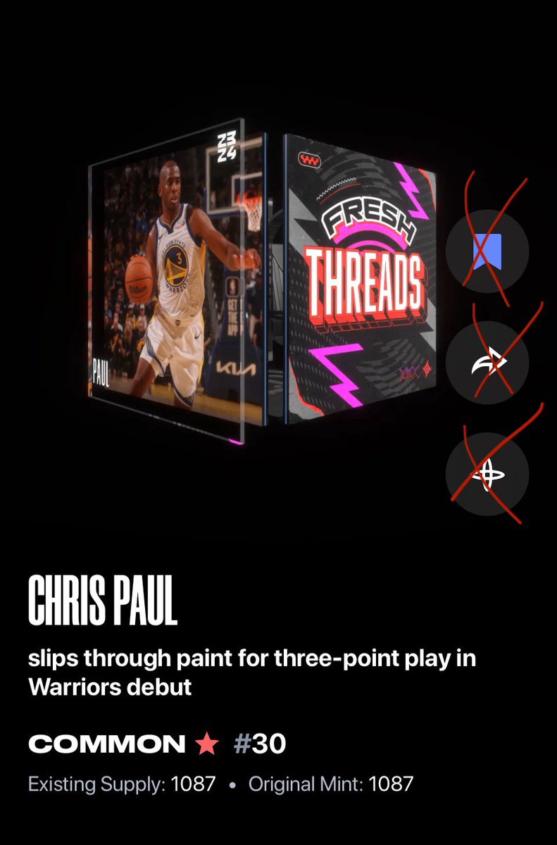 imo would like <a href="/NBATopShot/">NBA Top Shot</a> app to not show these icons, just blocks the view/space of my moment… also for the app, i always like how it says “Owned by (collector name)”