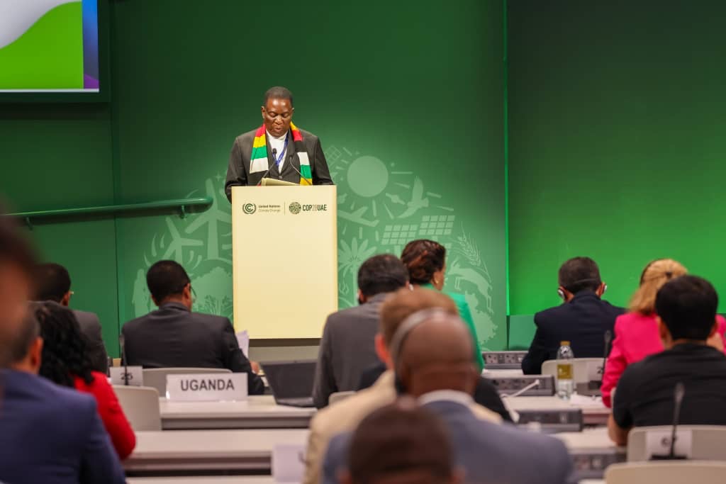 H.E President @edmnangagwa at COP28. @dereckgoto @dereckgoto @MulakazuvaL @Twinsis50497431 @RMuzezuru @TendayiZinyama @moses_mbimbi @KandishayaTaura @ZBCNewsonline