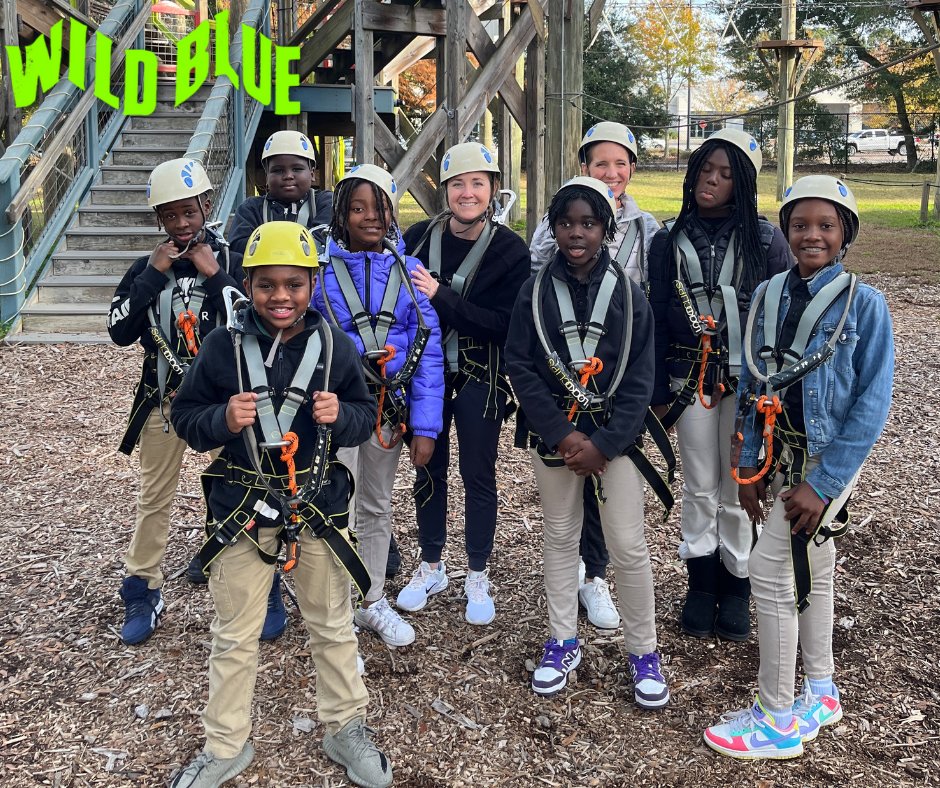 We had an amazing outdoor adventure with this #bookclub from @msa_charleston! At Meeting Street Academy - #fieldtrips are a valuable part of in-school programs. #themoreyouknow🌠 #learningleaders #readingiscool #groups #climbing #leadership #parkour #criticalthinking #ropescourse