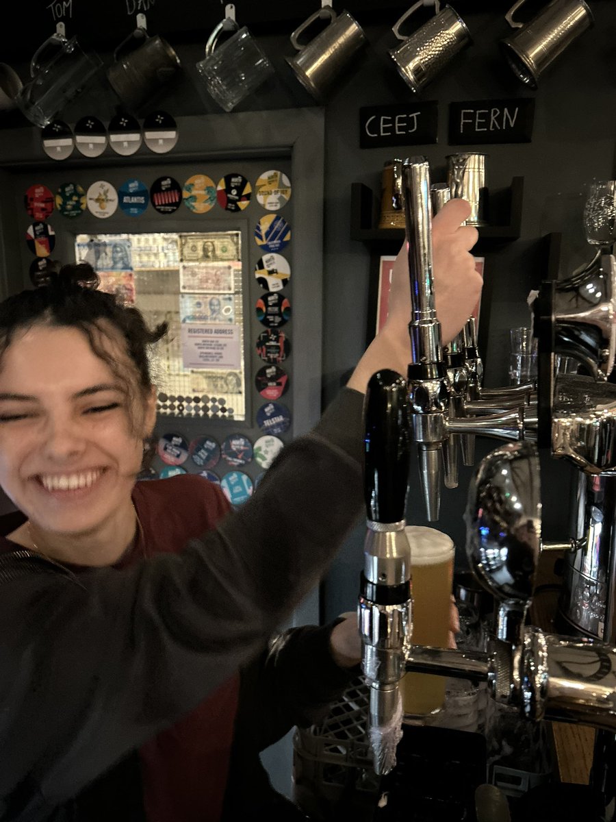 Welcome to the newest member of the Alfred crew!

This is Ellie!🍻 Pop down and give her a warm North welcome this evening! 

Ps. We have Atlantis back on Keg 👀🍺

Open till midnight! 

#alfred #northbrewingco #beer #meanwood #leeds