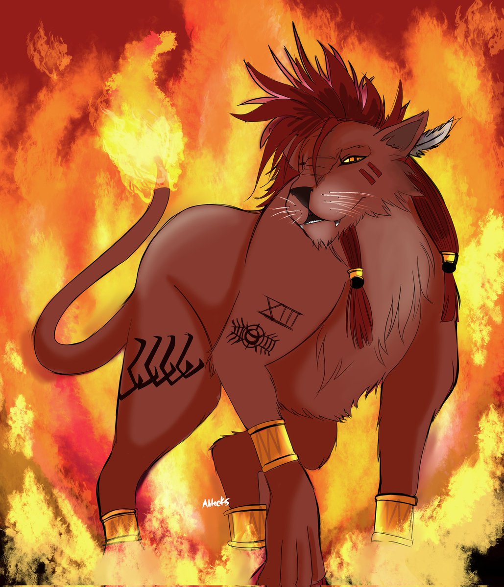 Ahleckss's tweet image. Cute little nanaki. ♡

#nanaki #red13 #redxiii #ff7 #finalfantasy #squareenix #ffvii