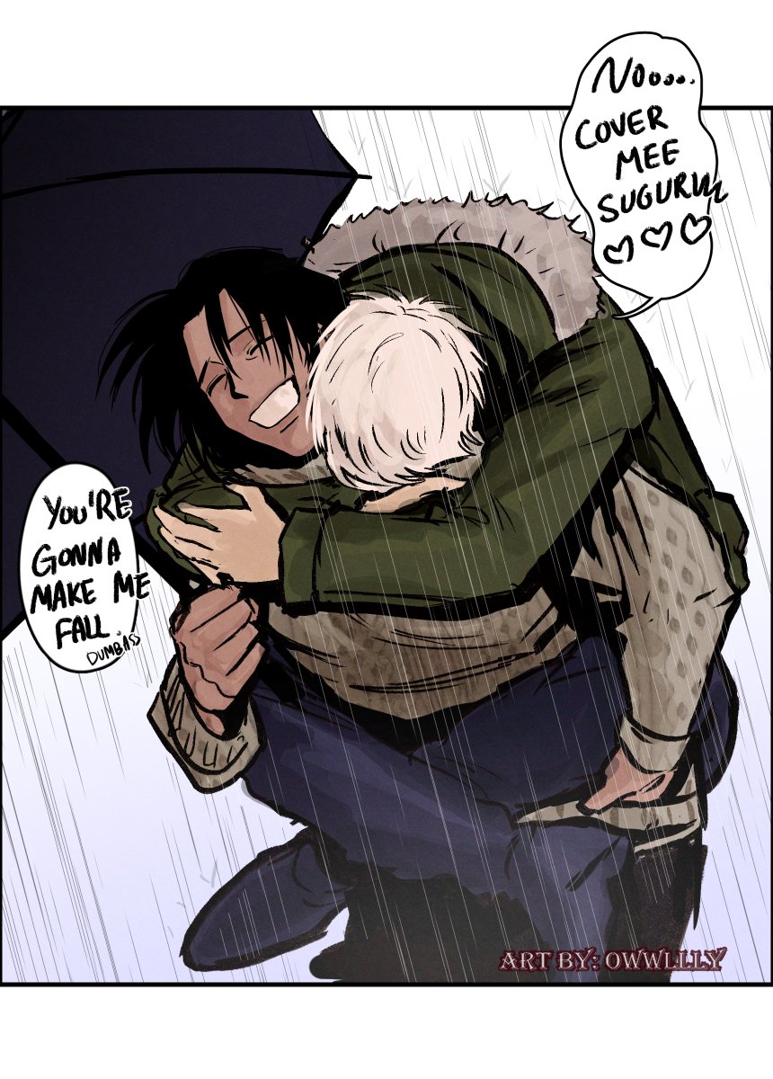 OwwlllY's tweet photo. he's so clingy #JujutsuKaisen #satosugu https://t.co/4Y26QefLyw