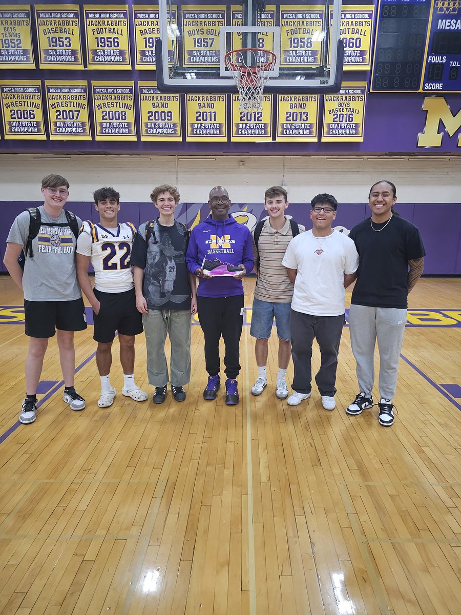 <a href="/MesaBasketball/">Mesa Basketball</a> earned a hard fought win last night against a tough Shadow Ridge team. We are 6-0, and we play Desert Ridge on Tuesday. These kids play hard and compete. Come check them out. <a href="/CoachStansberry/">Scott Stansberry Jr.</a> <a href="/JoeUrban607/">Joe Urban</a> <a href="/DougTammaro/">Doug Tammaro</a>
